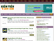 Tablet Screenshot of kiemtien123.com